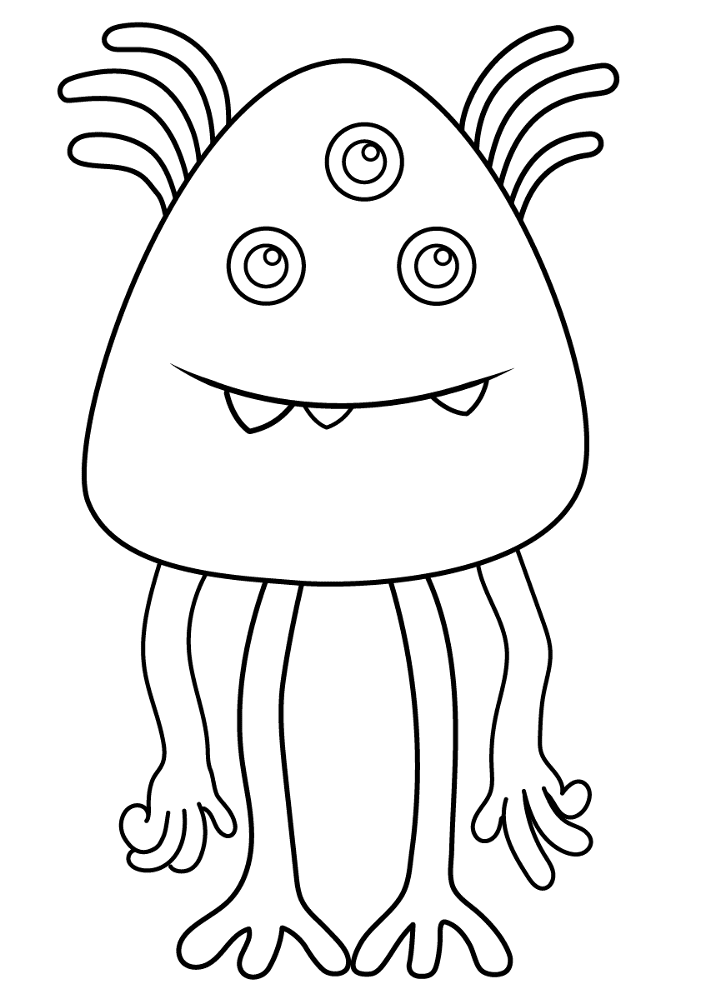 Alien 3 Coloring Page Md Coloring Page — Free Printable — free printable coloring page