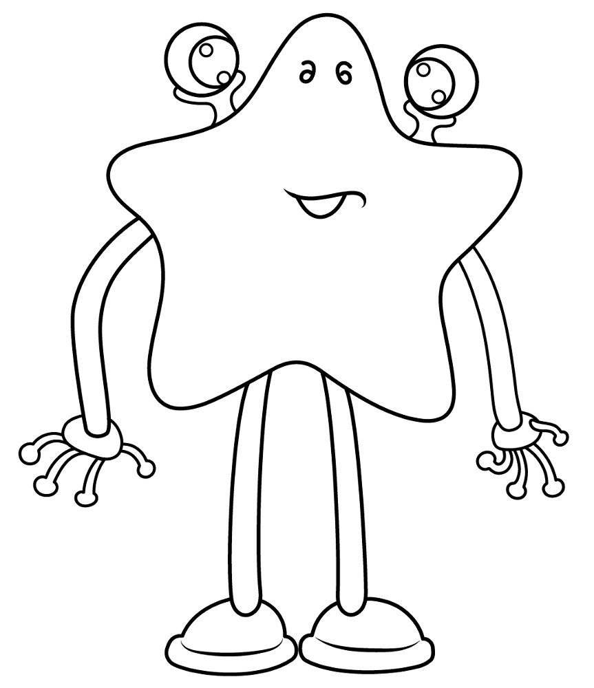 Alien 5 Coloring Page Md Coloring Page — Free Printable — free printable coloring page