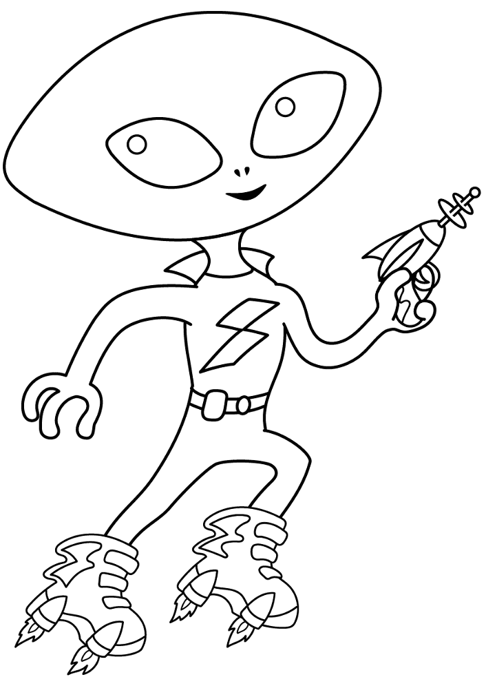 Alien Coloring Page Md Coloring Page — Free Printable — free printable coloring page