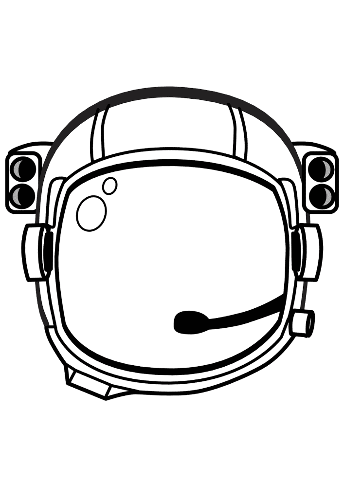 Astronaut Helmet Coloring Pages Md Coloring Page — Free Printable — free printable coloring page