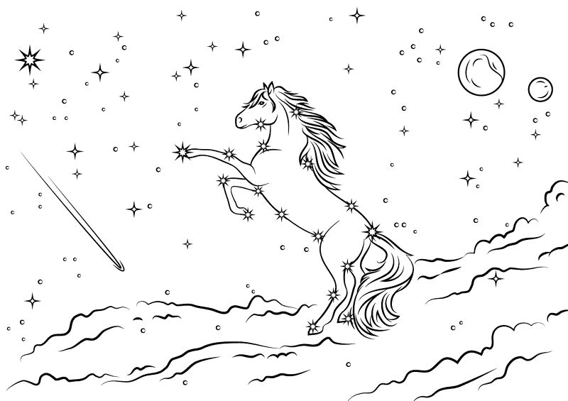 Bella Sara Starlights Coloring Page Md Coloring Page — Free Printable — free printable coloring page