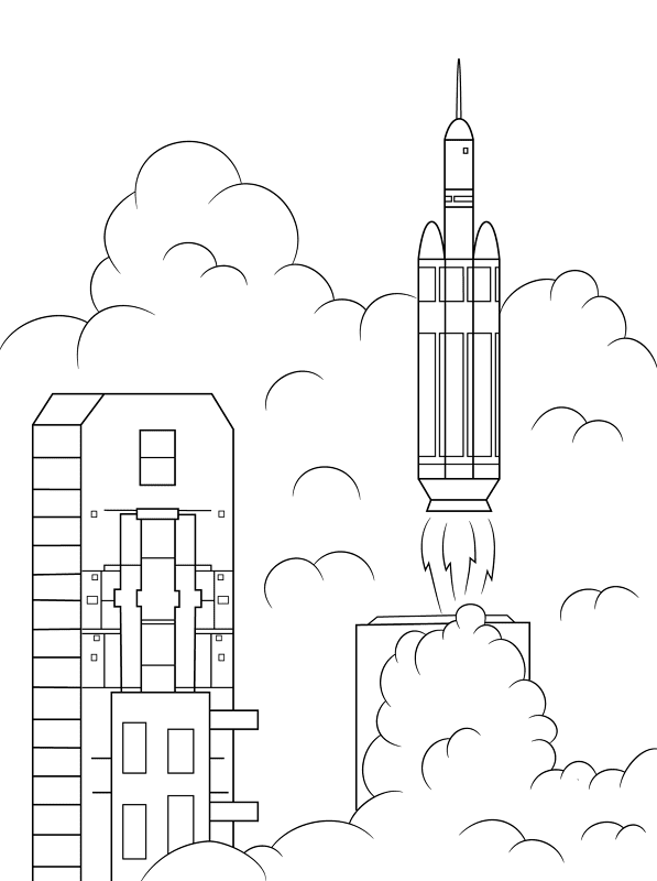 Delta 4 Heavy Rocket Launches Orion Into Space Coloring Pages Md Coloring Page — Free Printable — free printable coloring page