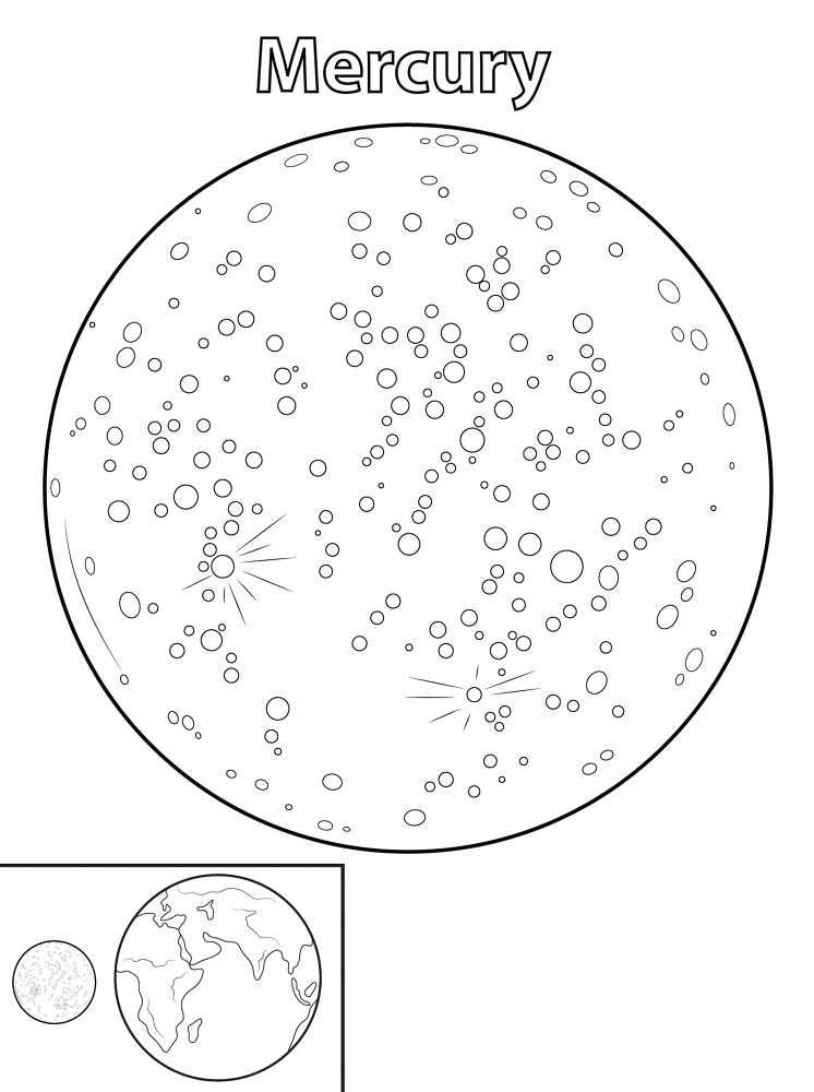 Mercury Planet Coloring Pages Md Coloring Page — Free Printable — free printable coloring page