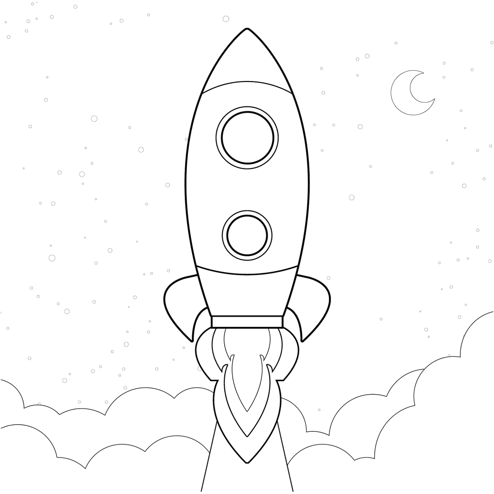 Rocket 2 Coloring Page Md Coloring Page — Free Printable — free printable coloring page
