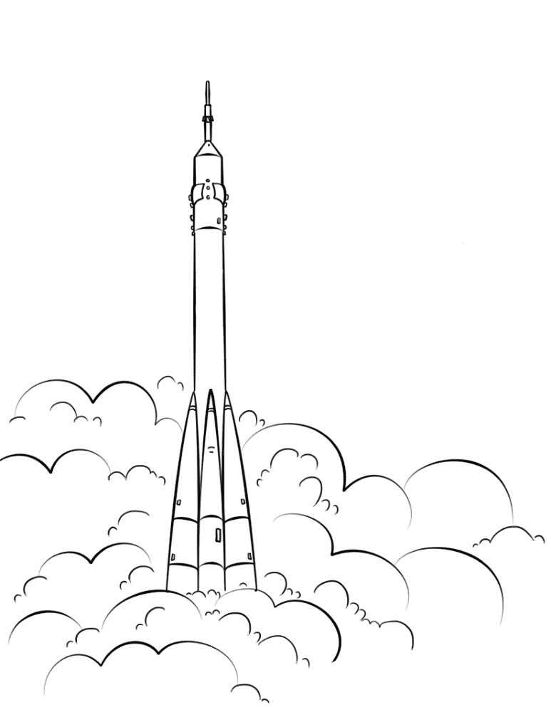 Rocket Launch Coloring Page Md Coloring Page — Free Printable — free printable coloring page