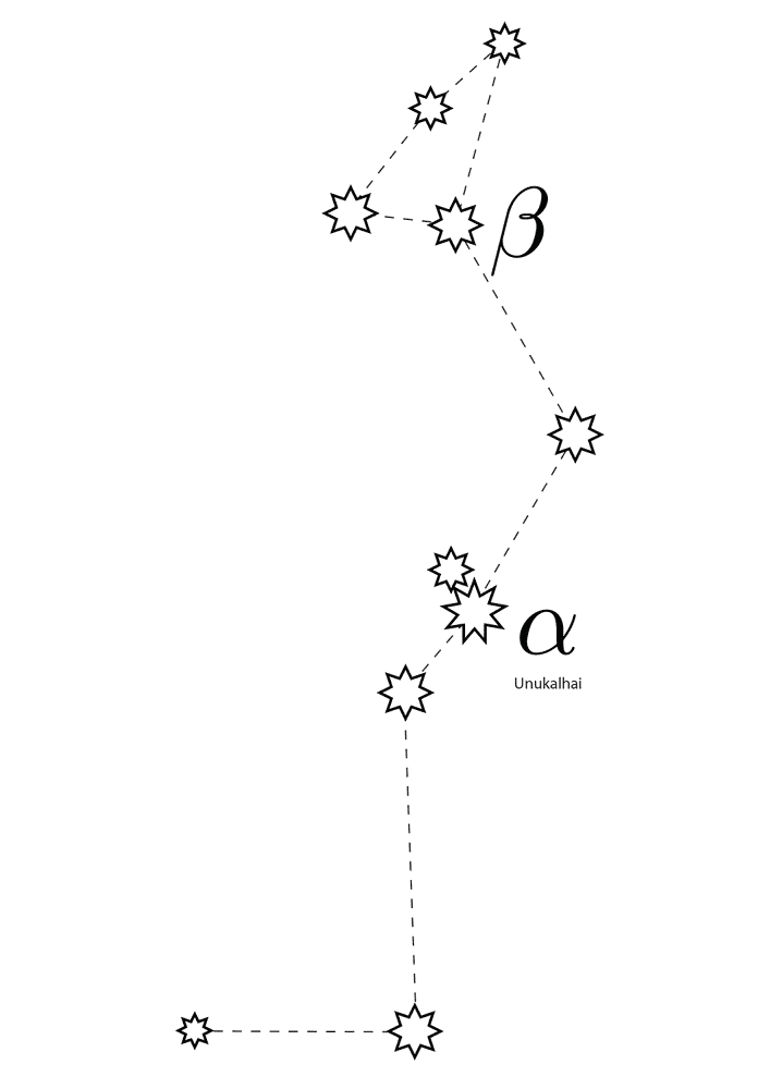 Serpens Constellation Coloring Page Md Coloring Page — Free Printable — free printable coloring page