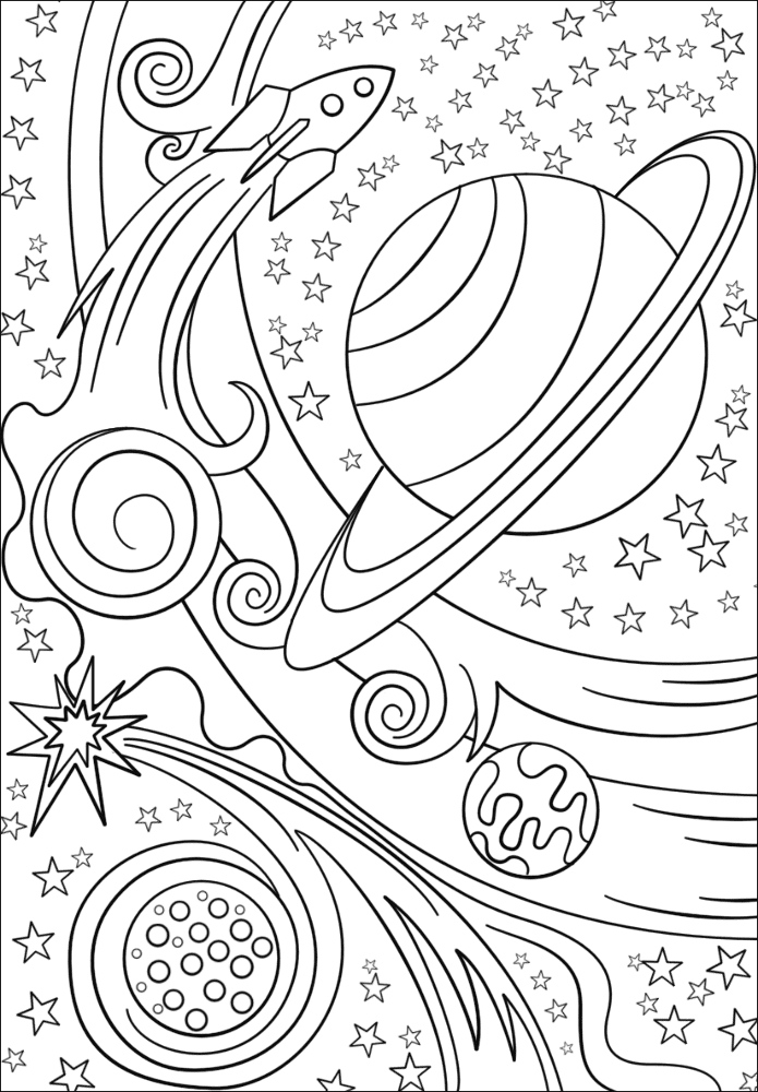 Trippy Space 2 Coloring Page Md Coloring Page — Free Printable — free printable coloring page