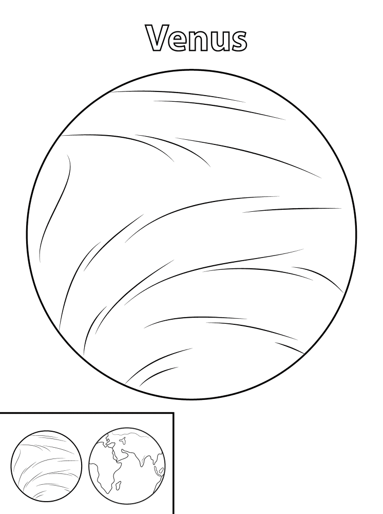 Venus Planet Coloring Pages Md Coloring Page — Free Printable — free printable coloring page