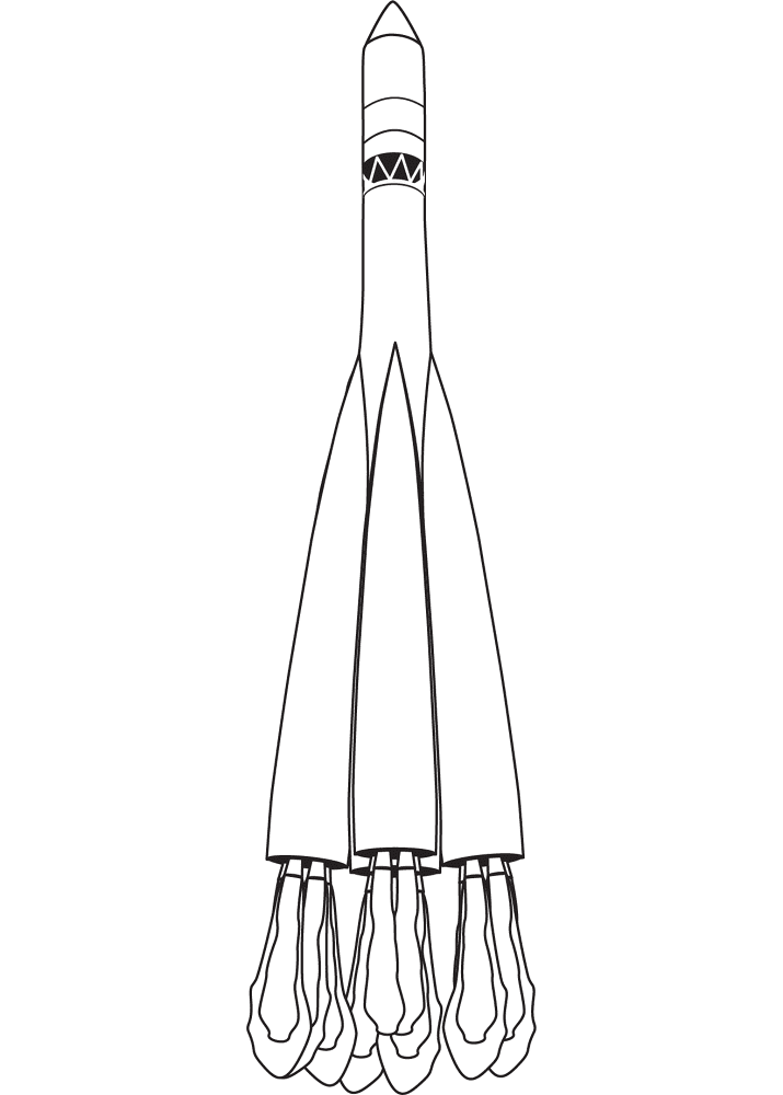 Vostok 1 Rocket Coloring Page Md Coloring Page — Free Printable — free printable coloring page