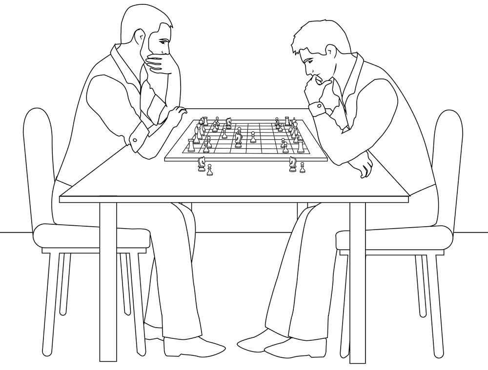 Chess Coloring Page Md Coloring Page — Free Printable — free printable coloring page