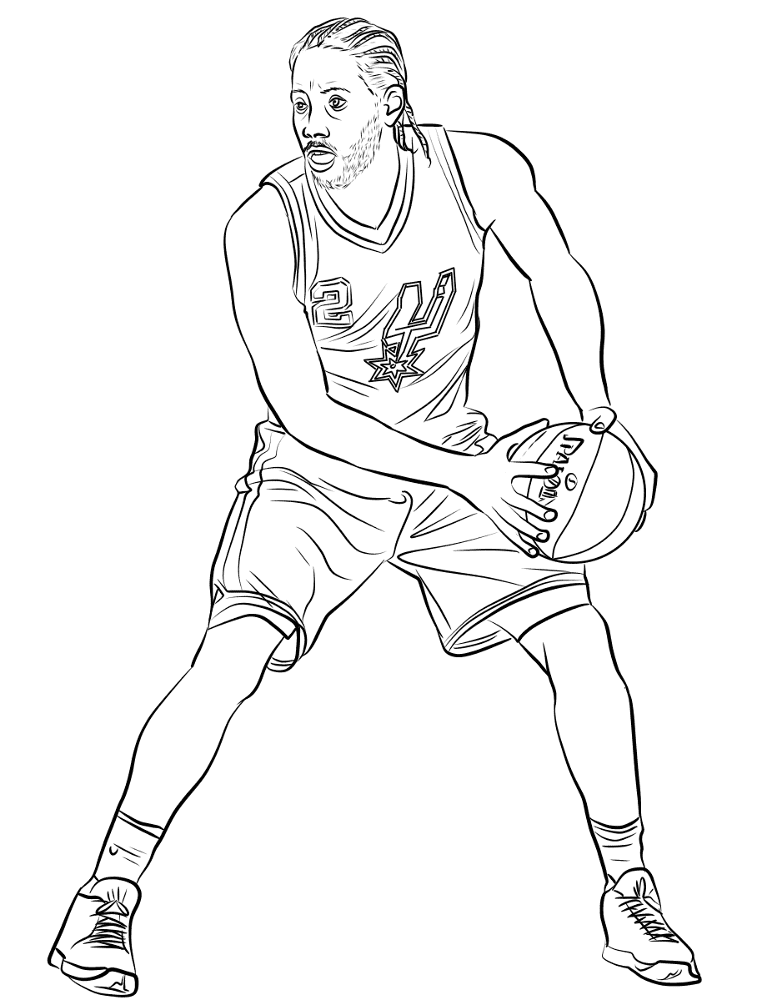 Kawhi Leonard Coloring Page Md Coloring Page — Free Printable — free printable coloring page