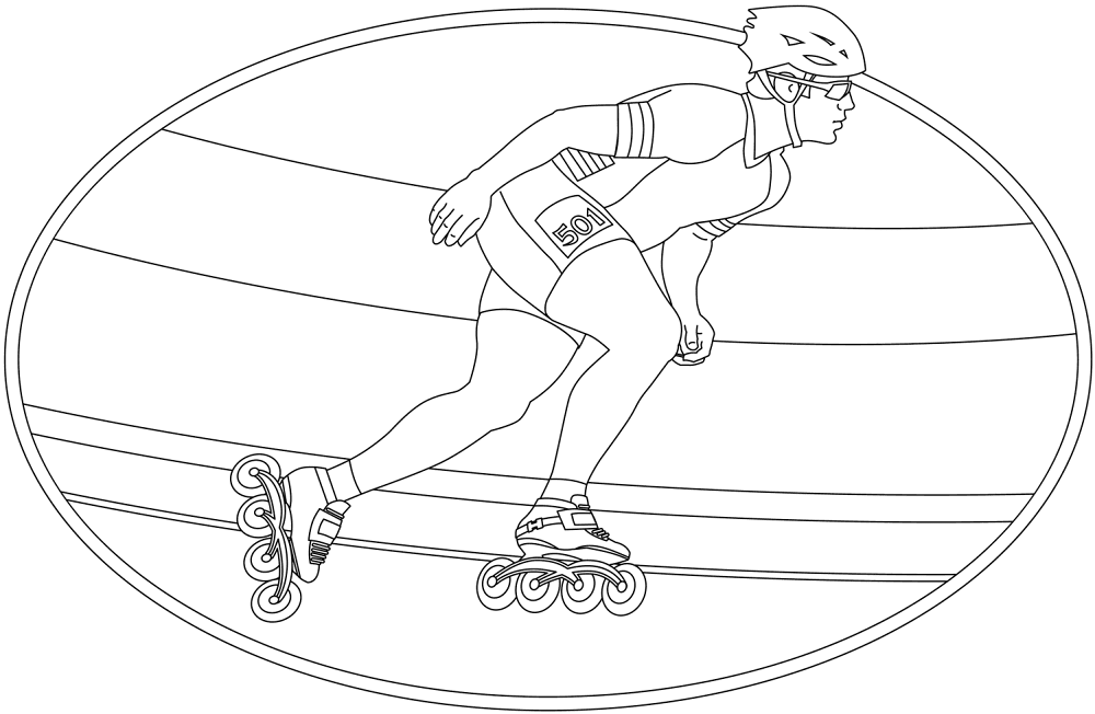 Roller Skating Coloring Page Md Coloring Page — Free Printable — free printable coloring page
