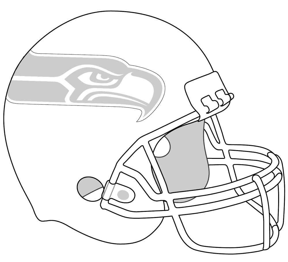 Seattle Seahawks Helmet 2 Md Coloring Page — Free Printable — free printable coloring page