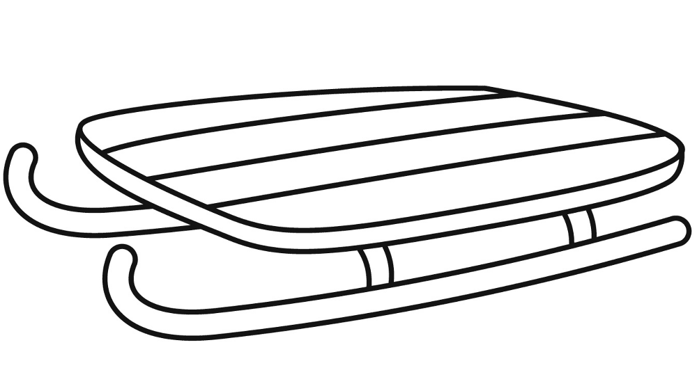 Sled Coloring Page Md Coloring Page — Free Printable — free printable coloring page