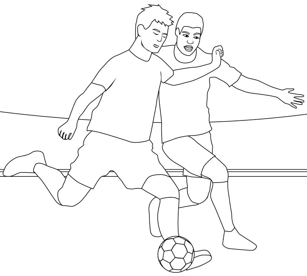 Soccer Football Coloring Page Md Coloring Page — Free Printable — free printable coloring page