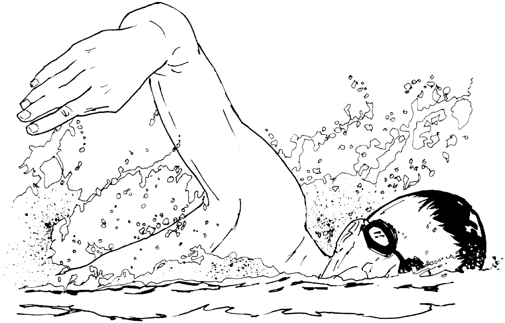 Swimming Freestyle Coloring Page Md Coloring Page — Free Printable — free printable coloring page