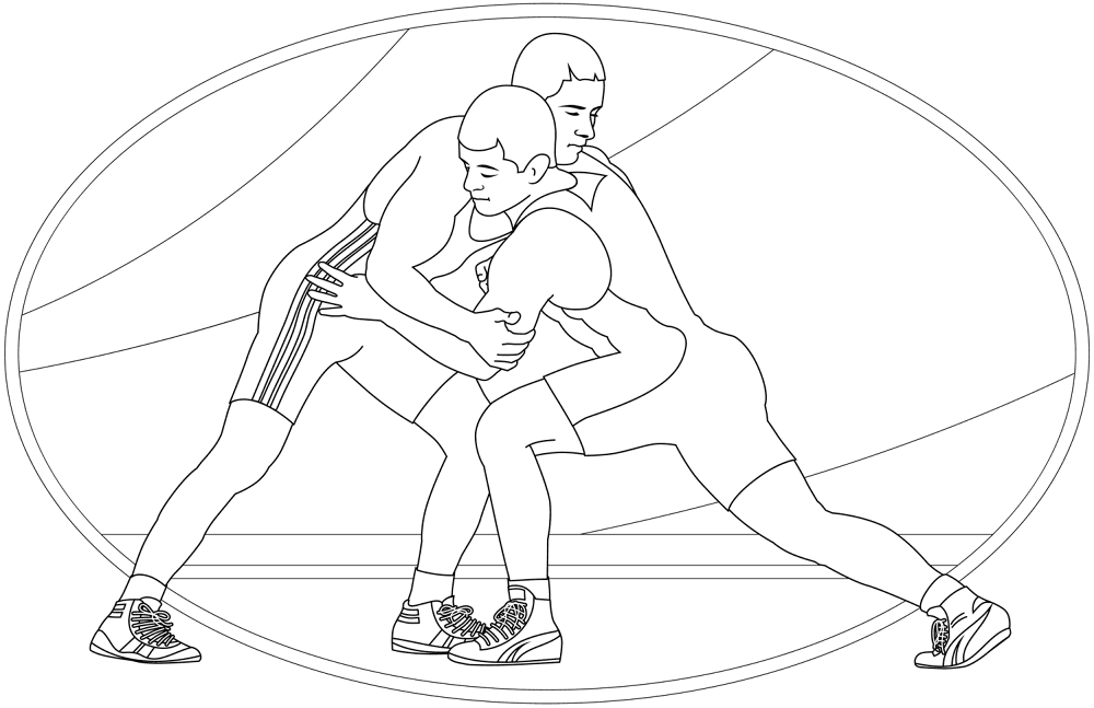 Wrestling Coloring Page Md Coloring Page — Free Printable — free printable coloring page